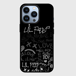 Чехол для iPhone 13 Pro LIL PEEP, цвет: 3D-черный