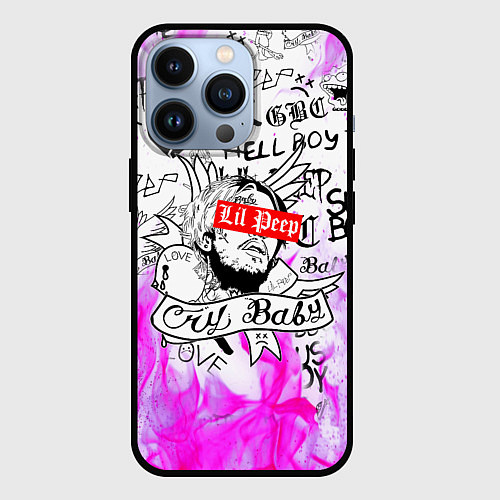 Чехол iPhone 13 Pro LIL PEEP / 3D-Черный – фото 1