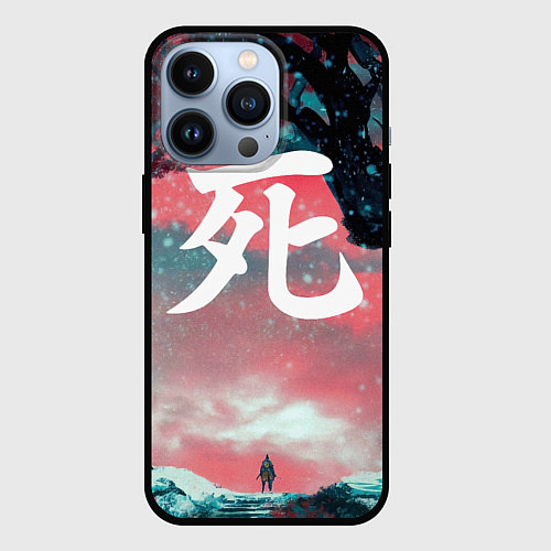Чехол iPhone 13 Pro Sekiro shadows die twice / 3D-Черный – фото 1
