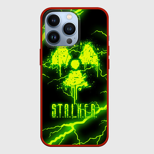 Чехол iPhone 13 Pro STALKER 2 / 3D-Красный – фото 1