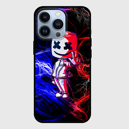 Чехол iPhone 13 Pro FORTNITE MARSHMELLO / 3D-Черный – фото 1