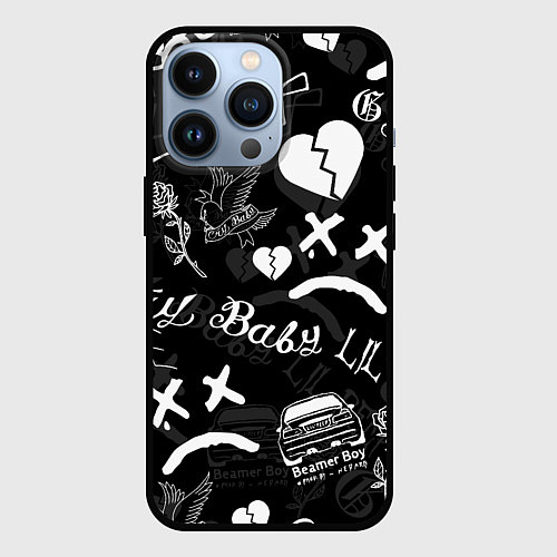 Чехол iPhone 13 Pro LIL PEEP / 3D-Черный – фото 1