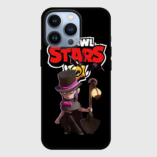 Чехол iPhone 13 Pro Мортис Brawl Stars / 3D-Черный – фото 1