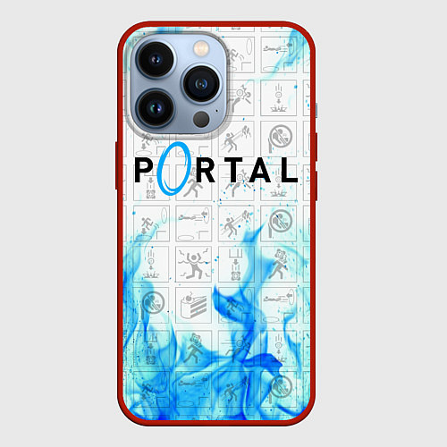 Чехол iPhone 13 Pro PORTAL / 3D-Красный – фото 1