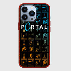 Чехол для iPhone 13 Pro PORTAL, цвет: 3D-красный