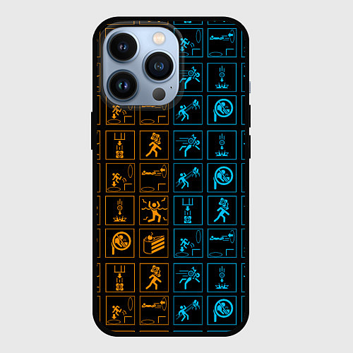 Чехол iPhone 13 Pro PORTAL / 3D-Черный – фото 1
