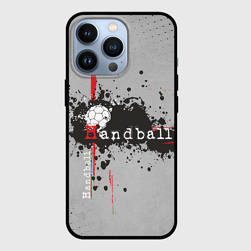 Чехол iPhone 13 Pro Handball / 3D-Черный – фото 1