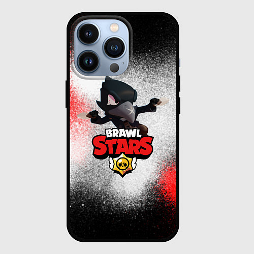 Чехол iPhone 13 Pro BRAWL STARS CROW / 3D-Черный – фото 1