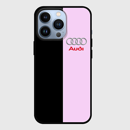 Чехол iPhone 13 Pro AUDI / 3D-Черный – фото 1