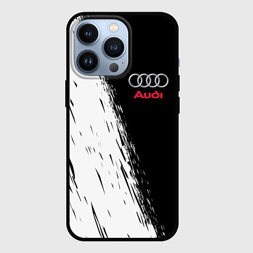 Чехол iPhone 13 Pro AUDI / 3D-Черный – фото 1