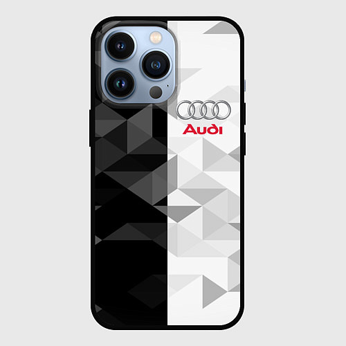 Чехол iPhone 13 Pro AUDI / 3D-Черный – фото 1