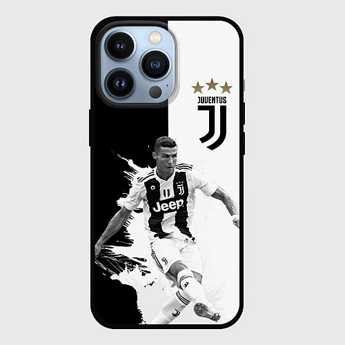 Чехол iPhone 13 Pro Cristiano Ronaldo / 3D-Черный – фото 1