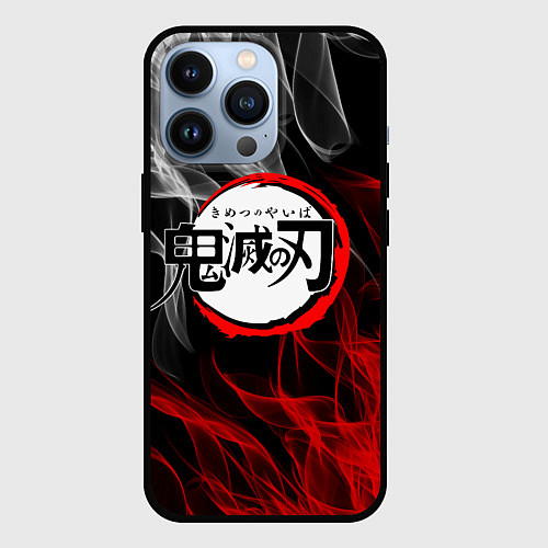 Чехол iPhone 13 Pro KIMETSU NO YAIBA / 3D-Черный – фото 1