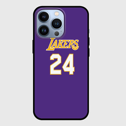 Чехол iPhone 13 Pro Los Angeles Lakers Kobe Brya / 3D-Черный – фото 1