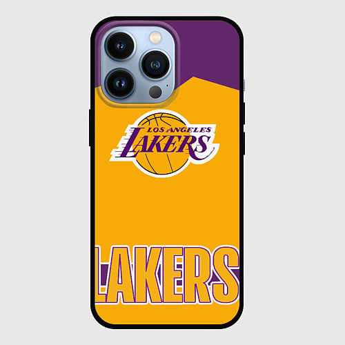 Чехол iPhone 13 Pro Los Angeles Lakers / 3D-Черный – фото 1