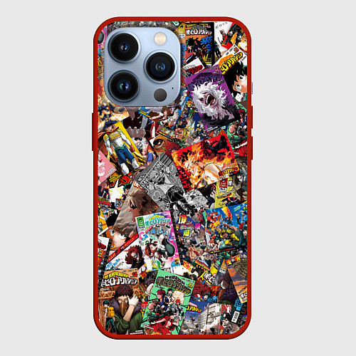 Чехол iPhone 13 Pro Academia stikerbombing / 3D-Красный – фото 1