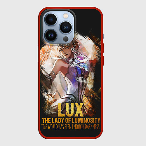 Чехол iPhone 13 Pro Lux / 3D-Красный – фото 1