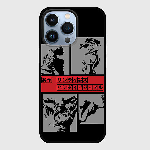 Чехол iPhone 13 Pro Cowboy Bebop anime / 3D-Черный – фото 1