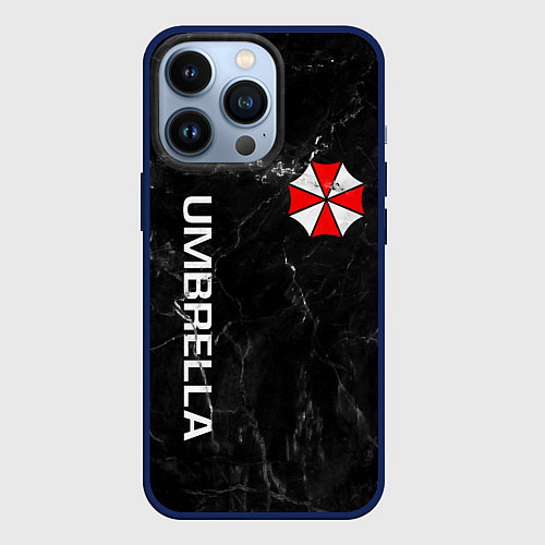 Чехол iPhone 13 Pro UMBRELLA CORP / 3D-Тёмно-синий – фото 1