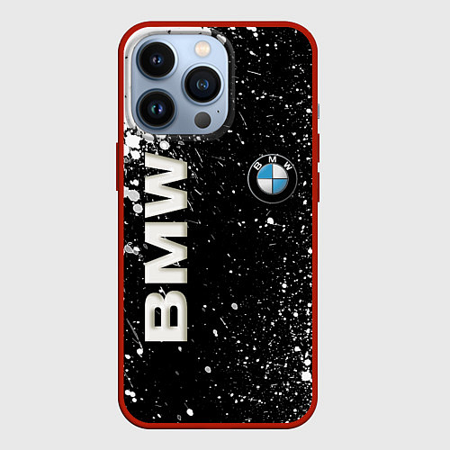 Чехол iPhone 13 Pro BMW / 3D-Красный – фото 1