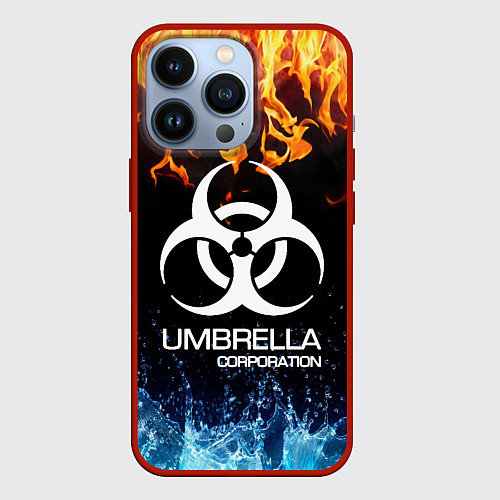 Чехол iPhone 13 Pro UMBRELLA CORPORATION / 3D-Красный – фото 1