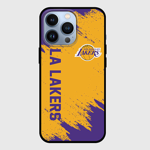 Чехол iPhone 13 Pro LA LAKERS / 3D-Черный – фото 1