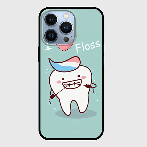 Чехол iPhone 13 Pro Tooth / 3D-Черный – фото 1