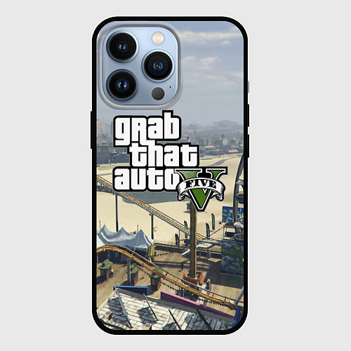 Чехол iPhone 13 Pro GTA 5 / 3D-Черный – фото 1