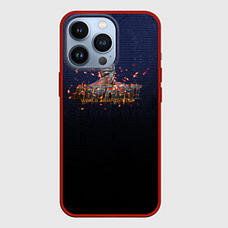 Чехол для iPhone 13 Pro Armfight, цвет: 3D-красный