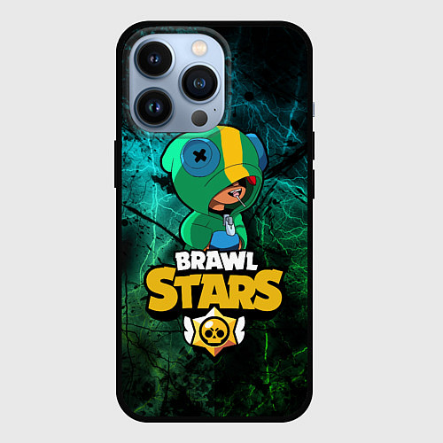 Чехол iPhone 13 Pro Brawl Stars / 3D-Черный – фото 1