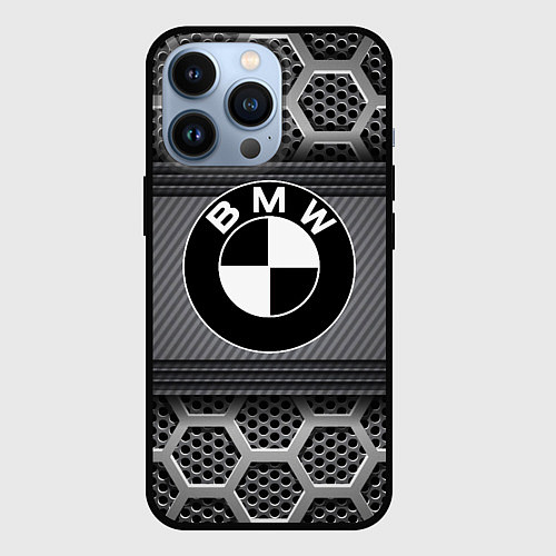 Чехол iPhone 13 Pro BMW / 3D-Черный – фото 1