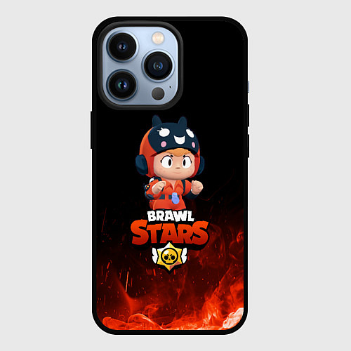 Чехол iPhone 13 Pro Brawl Stars Bea / 3D-Черный – фото 1