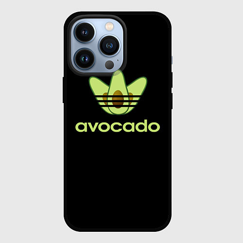 Чехол iPhone 13 Pro Авокадо / 3D-Черный – фото 1