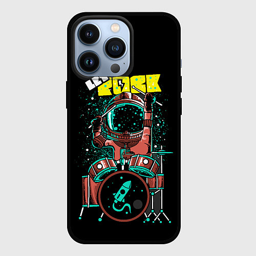 Чехол iPhone 13 Pro Lets Rock / 3D-Черный – фото 1