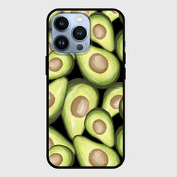 Чехол для iPhone 13 Pro Avocado background, цвет: 3D-черный