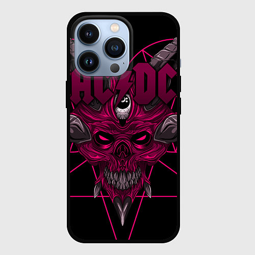 Чехол iPhone 13 Pro ACDC / 3D-Черный – фото 1