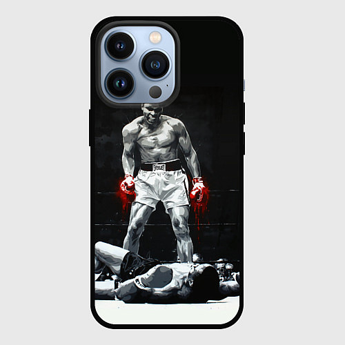 Чехол iPhone 13 Pro Muhammad Ali / 3D-Черный – фото 1