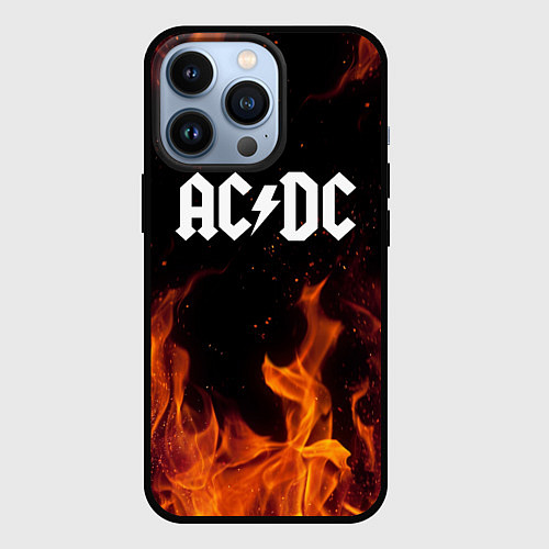 Чехол iPhone 13 Pro AC DC / 3D-Черный – фото 1