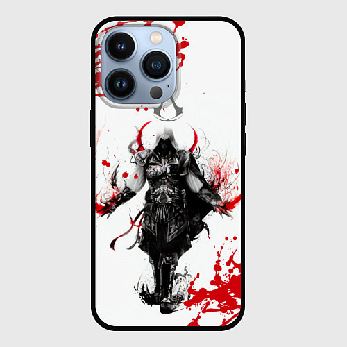 Чехол iPhone 13 Pro Assassins Creed / 3D-Черный – фото 1