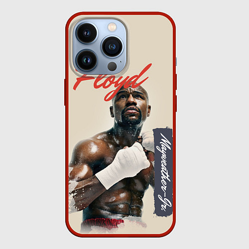 Чехол iPhone 13 Pro Floyd / 3D-Красный – фото 1