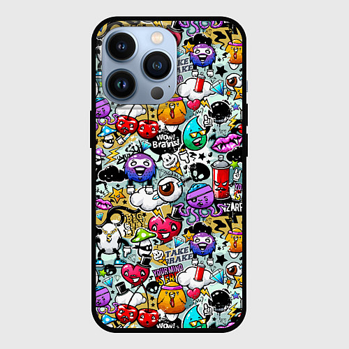 Чехол iPhone 13 Pro Stickerboom / 3D-Черный – фото 1