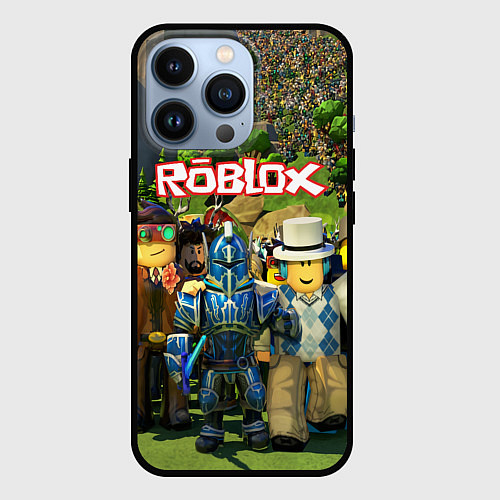 Чехол iPhone 13 Pro ROBLOX / 3D-Черный – фото 1