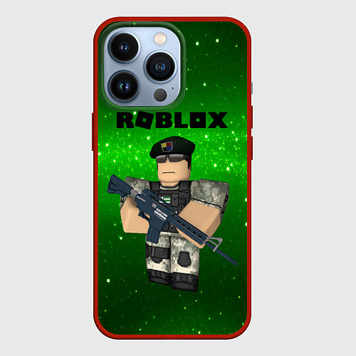 Чехол iPhone 13 Pro Roblox / 3D-Красный – фото 1