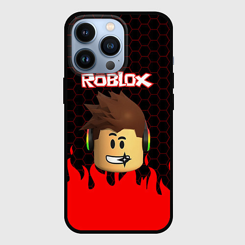 Чехол iPhone 13 Pro ROBLOX / 3D-Черный – фото 1