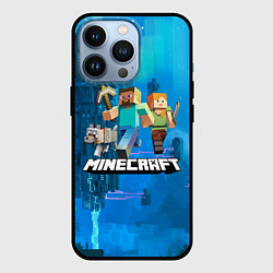 Чехол для iPhone 13 Pro Minecraft Майнкрафт, цвет: 3D-черный