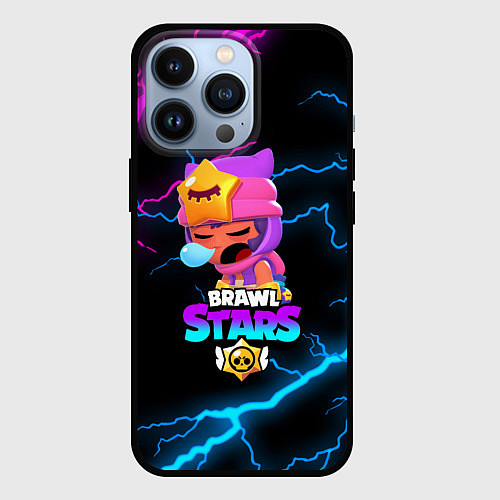 Чехол iPhone 13 Pro BRAWL STARS SANDY / 3D-Черный – фото 1