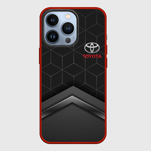 Чехол iPhone 13 Pro TOYOTA / 3D-Красный – фото 1