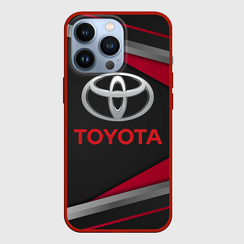 Чехол iPhone 13 Pro TOYOTA / 3D-Красный – фото 1