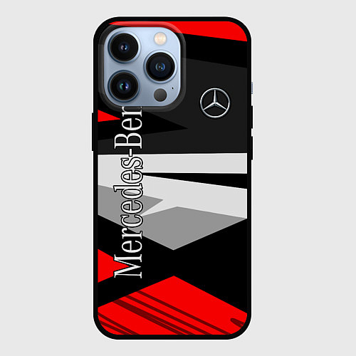 Чехол iPhone 13 Pro Mercedes-Benz / 3D-Черный – фото 1