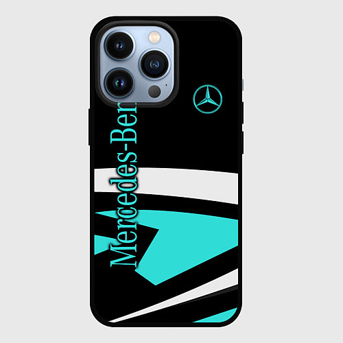 Чехол iPhone 13 Pro Mercedes-Benz / 3D-Черный – фото 1